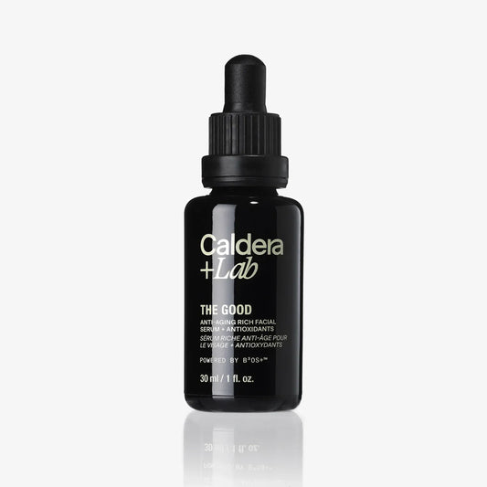 Caldera + Lab The Good | Men's Organic Moisturizing Face Serum for Dry, Sensitive, & Normal Skin – Vegan, Natural & Antioxidant Packed Skincare Facial Oil